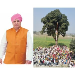 अराईंयावाला से देहरादून तक भक्ति की अविरल धारा 60 फीट ऊंचे श्री झण्डे जी के आरोहण से झूम उठा वातावरण