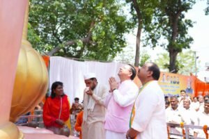 मुख्यमंत्री श्री पुष्कर सिंह धामी की मौजूदगी में बंडिया क्षेत्र बना श्रद्धा और आध्यात्मिक ऊर्जा का केंद्र